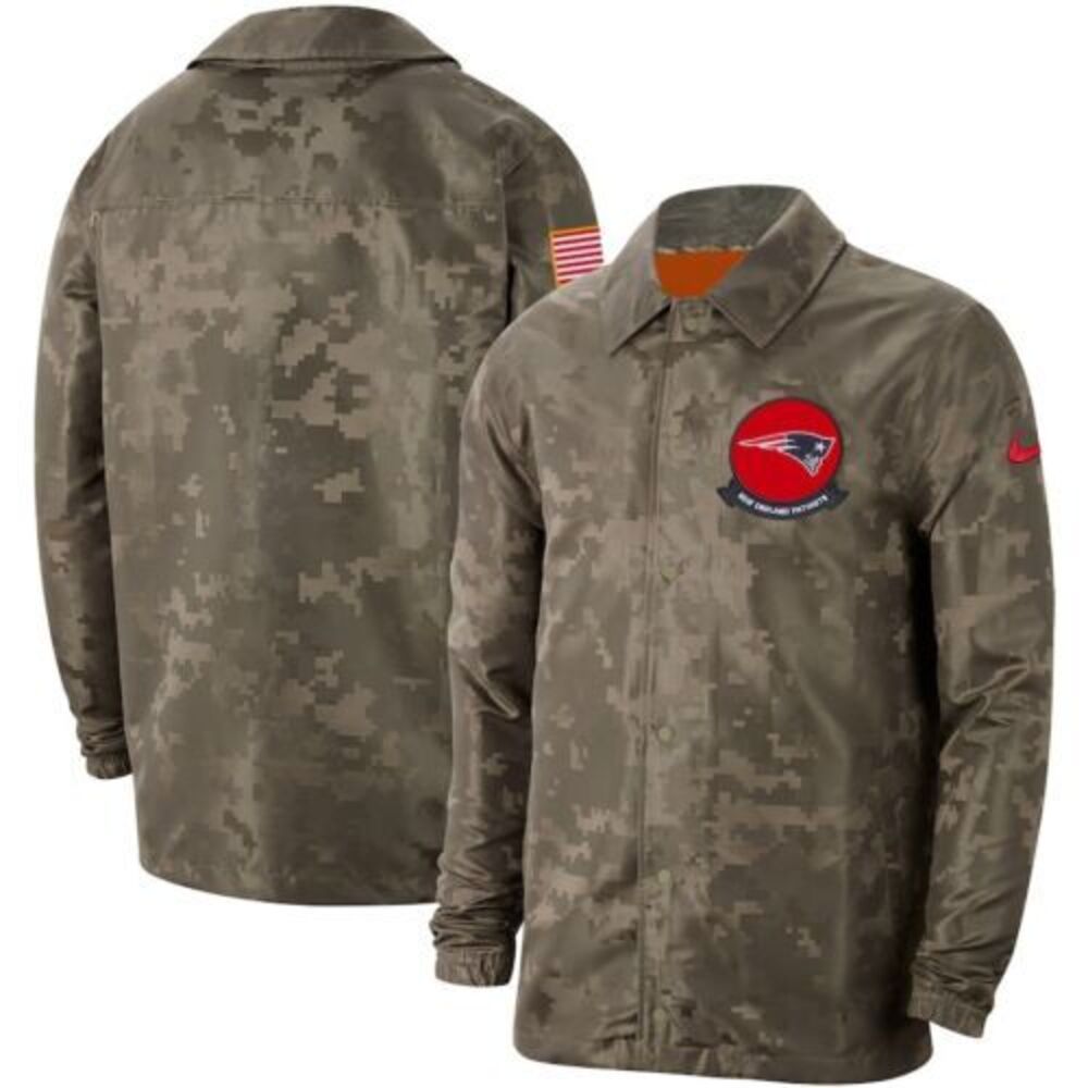 Nike New England Patriots Salute to Service Sideline Full-Snap Jacket Men Size M